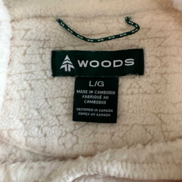 super soft Woods Copeland polar fleece cowl neck size L - Picture 9 of 11